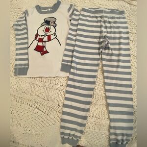 Hanna Andersson x Frosty the Snowman Pajama Set - Grey Blue and White
